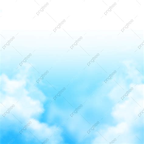 Gradiente Suave Céu Azul Nuvens Efeito De Luz Do Sol Grátis Png E Psd