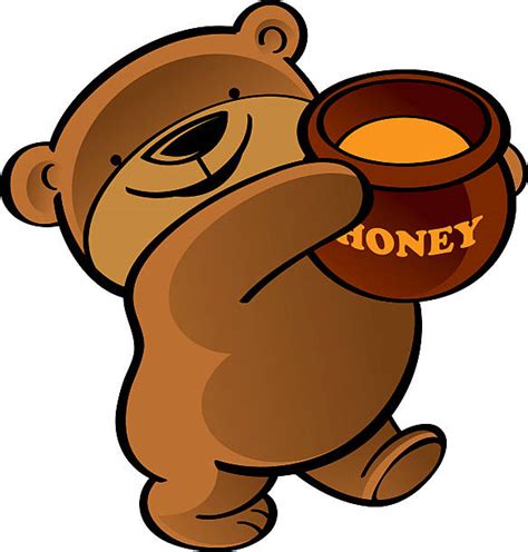 Best Bear Eating Honey Illustrations Royalty Free Vector Graphics And Clip Art Istock