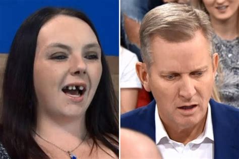 jeremy kyle show guest with no front teeth mocked by viewers as she claims she slept with best