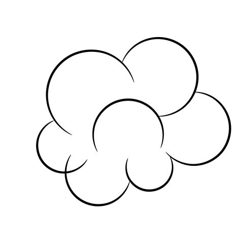 Realistic Cloud Drawing | Free download on ClipArtMag png image