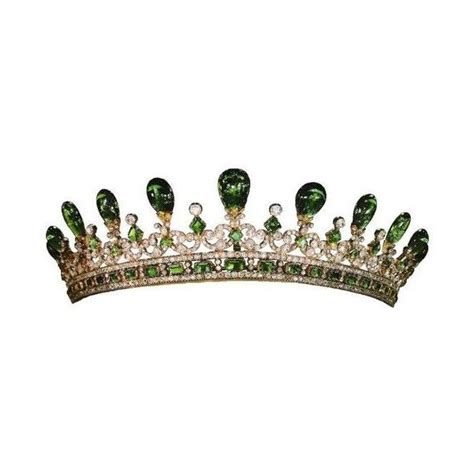 Emerald Tiara Of Queen Victoria England Liked On Polyvore Featuring