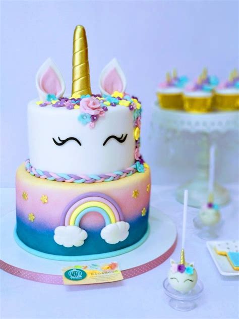 Girly Unicorn Birthday Cakes Kueh Apem
