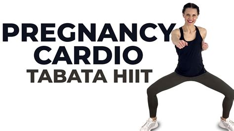 Pregnancy Cardio Tabata Hiit Workout Minute Prenatal Cardio Workout Youtube