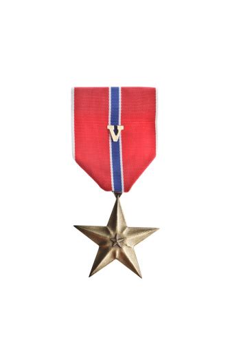 Bronze Star Medal With V Stock Photo Download Image Now Istock