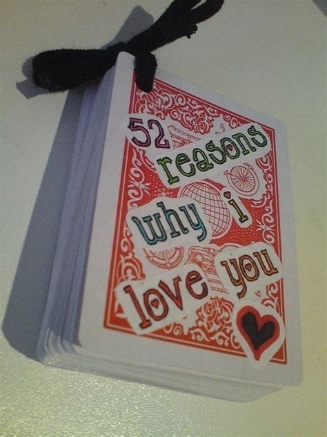 52 Reasons Why I Love You · A Playing Card Notebook · Version By