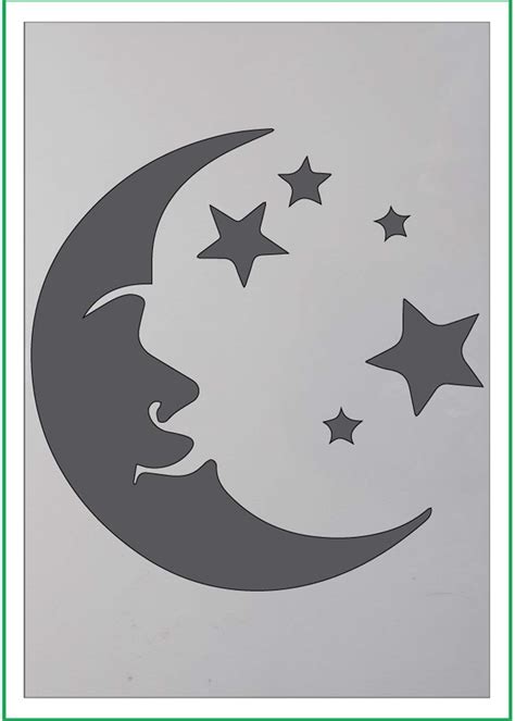 Printable Moon And Stars Stencils Printable Word Searches