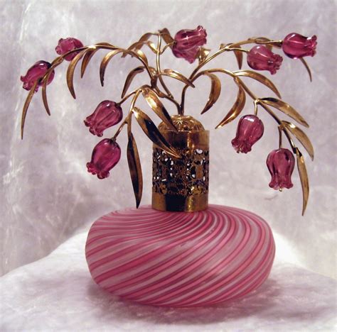 dazzlin pink devilbiss murano west germany antique perfume scent atomizer bottle devilbi