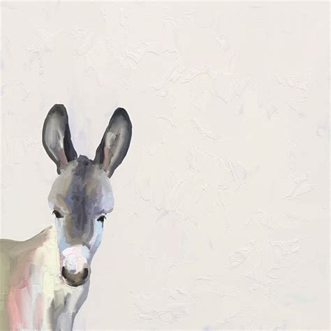 Baby Donkey Canvas Wall Art 14x14 Ivystone