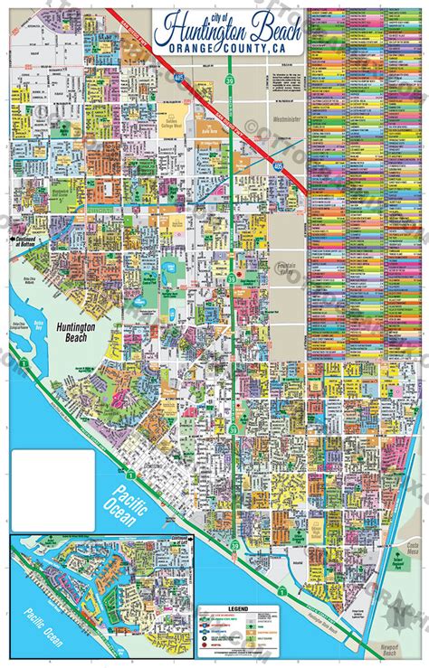 Huntington Beach Map 6 Options Full North And South Districts 14 15