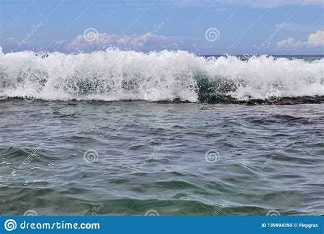 Stunning Indian Ocean Waves At The Beaches On The Paradise Island