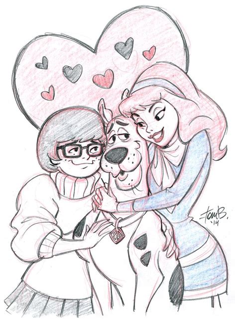 Scooby And Gals Sketch Request By Tombancroft On Deviantart Scooby