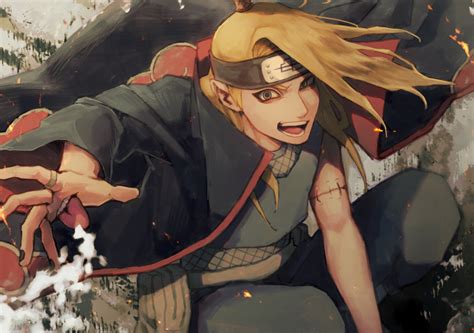 Desktop Wallpaper Deidara Naruto Shippuden Naruto Anime Boy Art Hd
