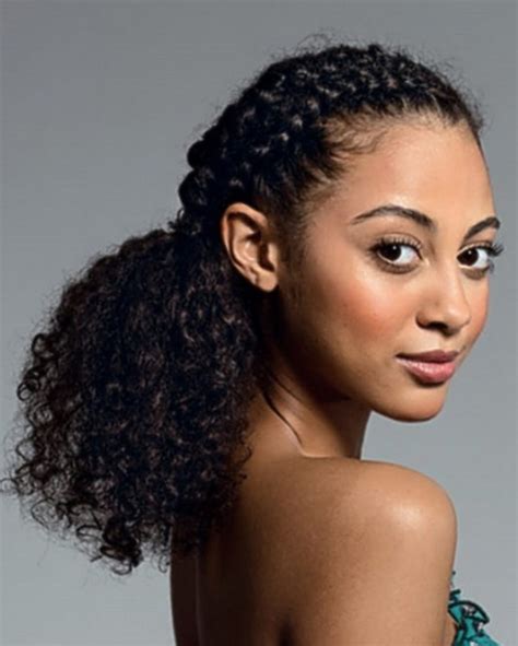 African hair braiding can give you braids of all styles including kinky twist, yarn twist, micro, bob, senegalese twists, corn rows, invisible goddess they also carry malaysian, brazilian and indian hair. African American Ponytail Hairstyles | African American ...
