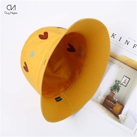 Nón Bucket Nam Nữ In Heart Duy NgỌc Cao CẤp Duy Ngọc