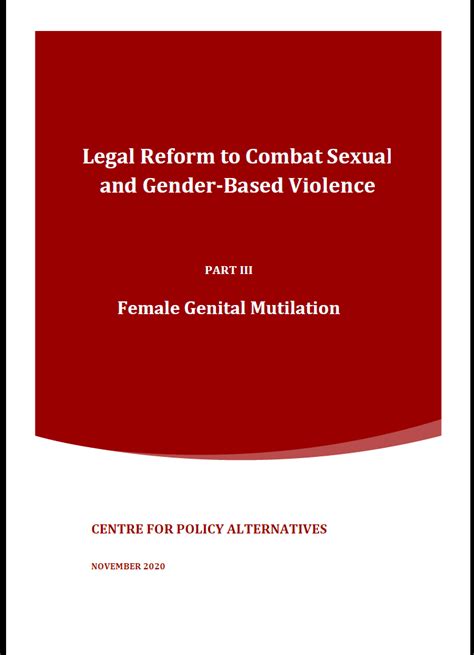 Gender And Criminal Justice Reform Centre For Policy Alternatives