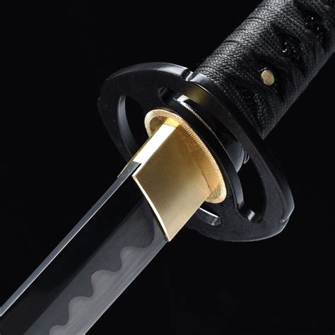 Black Wakizashi Handmade Japanese Wakizashi Sword High Manganese