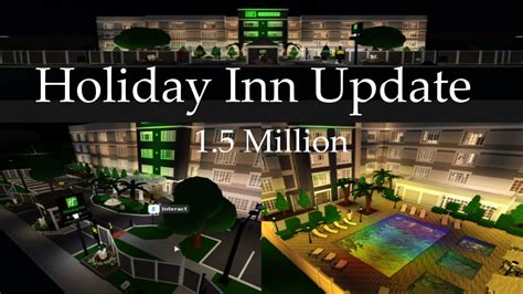 Bloxburg Holiday Inn Update 2 15 Million Youtube
