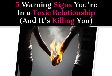 Here's how to tell if you're in a toxic relationship. 5 Warning Signs You're In a Toxic Relationship (And It's ...