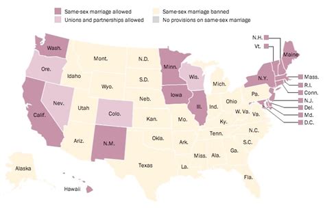 Map New Mexico Becomes The 17th State Plus Dc To Legalize Same Sex Marriage The