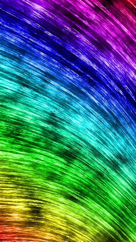 Curved Rainbow Iphone Wallpapers Free Download