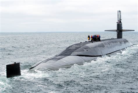 The Ohio Class Ballistic Missile Submarine Uss Rhode Island Ssbn 740