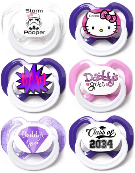 Baby Girl Pacifiers 3 Free Personalized Binkies The Frugal Girls