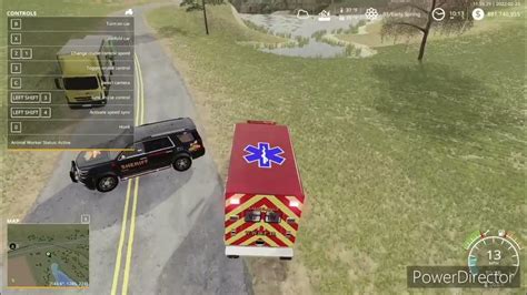 Fs19 Ambulance Responding For A Mva Youtube