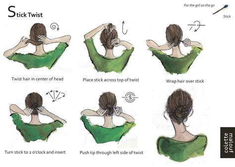 How do you put hair sticks in a bun? hair tutorials - Scattered Strawberry Summer