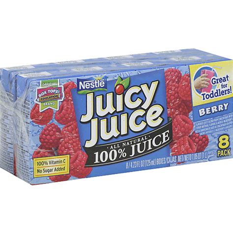 Juicy Juice All Natural 100 Juice Boxes Berry Flavored 8 Ct Juice