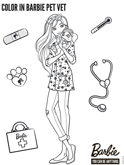 Coloring Pages Barbie Dream House