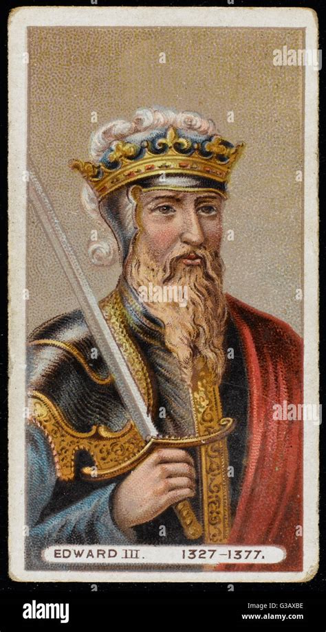 Edward Iii King Of England 1327 77 Date 1312 1377 Stock Photo
