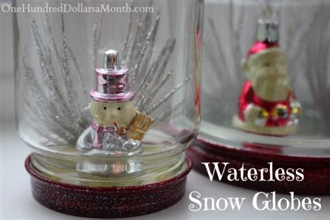 Easy Christmas Crafts For Kids Waterless Snow Globes One Hundred