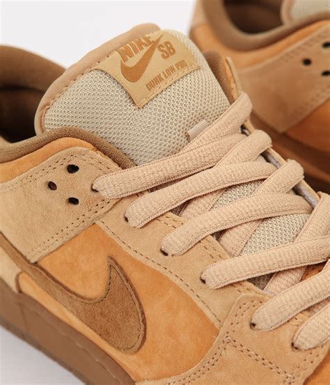 Nike Sb Dunk Low Shoes Dune Twig Wheat Gum Medium Brown Flatspot