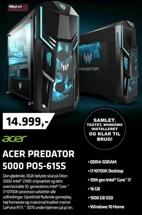 Acer Predator 5000 Po5 615s Tilbud Hos Labtech Data
