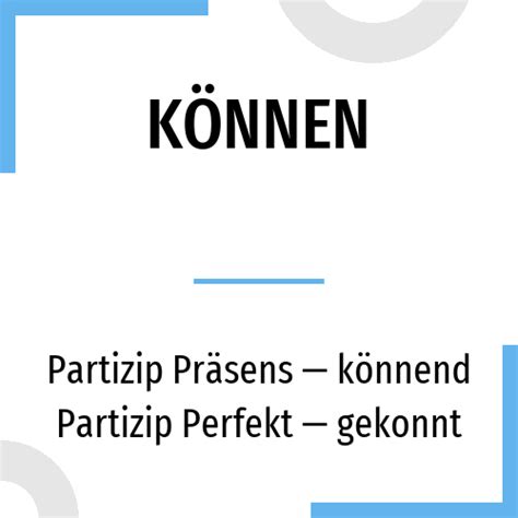 Conjugation Können 🔸 German Verb In All Tenses And Forms Conjugate In