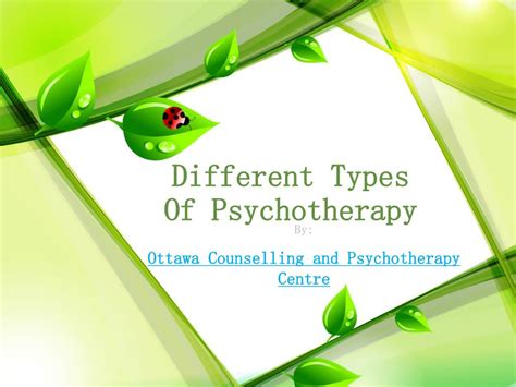 Ppt Different Types Of Psychotherapy Powerpoint Presentation Free