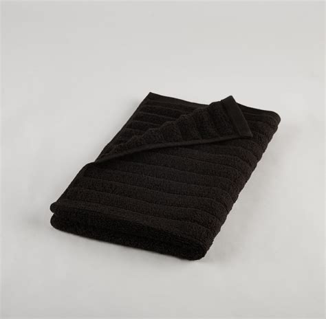 Mainstays Performance Textured Hand Towel X Rich Black