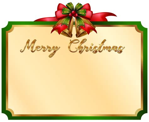 Merry Christmas Card With Green Border 594430 Download
