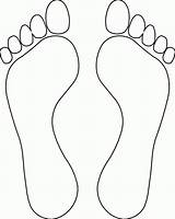 Coloring Foot Bottom Clipart Popular sketch template