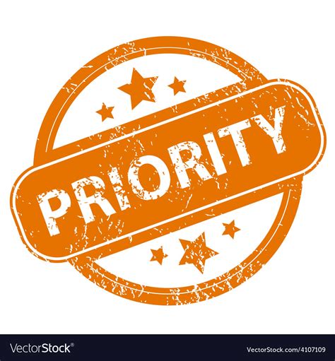 Priority Grunge Icon Royalty Free Vector Image