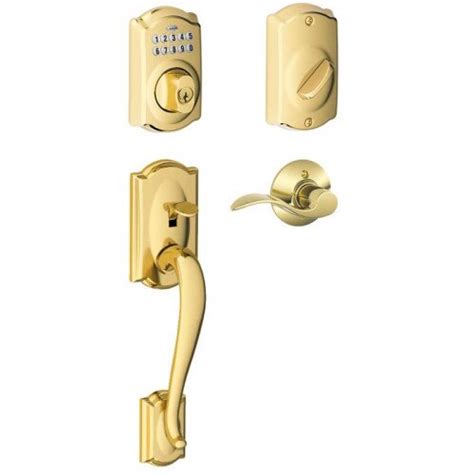 Buy Schlage Camelot Trim Keypad Deadbolt Paired With Camelot Trim Front