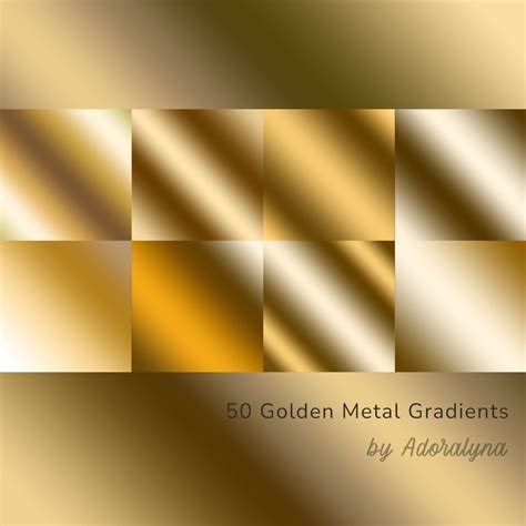 Golden Metal Gradients Photoshop Styles And Gradients