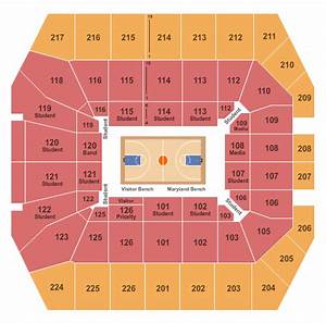 Xfinity Center College Park Seating Chart Maps College Park