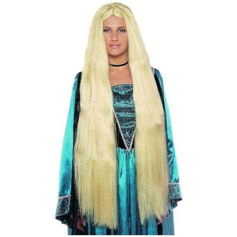Deluxe Super Long Blonde Showgirl Wig Rapunzel Mermaid Ebay