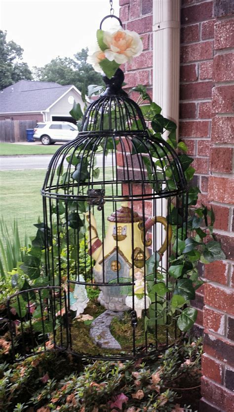 My Fairy Garden In Bird Cage Luxury Garden Furniture Fairy Garden
