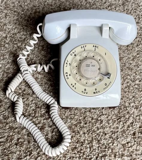 Vintage Bell System Western Electric Rotary Dial Telephone White Cd