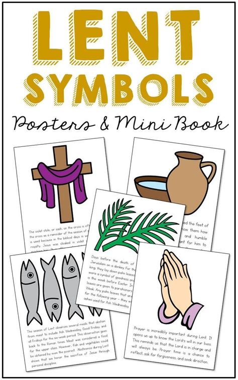 Lent Symbols Poster Set This Set Of 8 Symbols Has Been Formatted Into