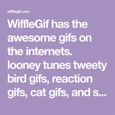 WiffleGif Has The Awesome Gifs On The Internets Looney Tunes Tweety
