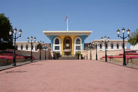 Palace Of The Sultan Of Oman Stock Image Image Of Asia Mansion