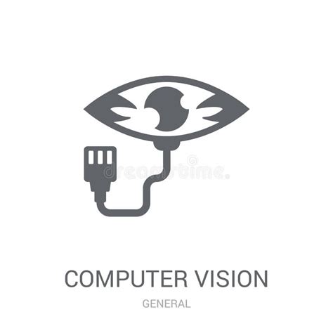 Computer Vision Icon Trendy Computer Vision Logo Concept On White